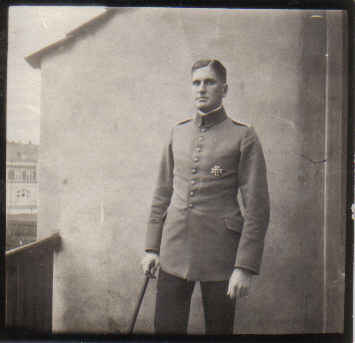 Mein Großvater Ludwig Ruppersberg 1918 mit Eisernem Kreuz Erster Klasse und Stock